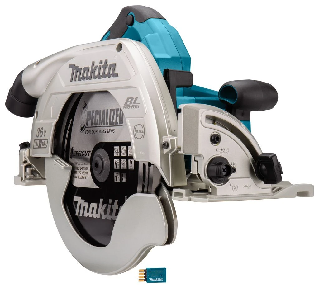 Makita DHS900ZU 36V (2x 18V) Li-Ion Accu Cirkelzaag Body - 235 Mm 4 Makita DHS900ZU 36V (2x 18V) Li-Ion Accu Cirkelzaag Body - 235 Mm - Afbeelding 2