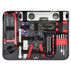 Airpress 75255 - Aluminium Gereedschapskoffer Chroom Vanadium 127 Delig -Metabo Winkel 1c7e35f8484a80fb30106a8b3e50f408