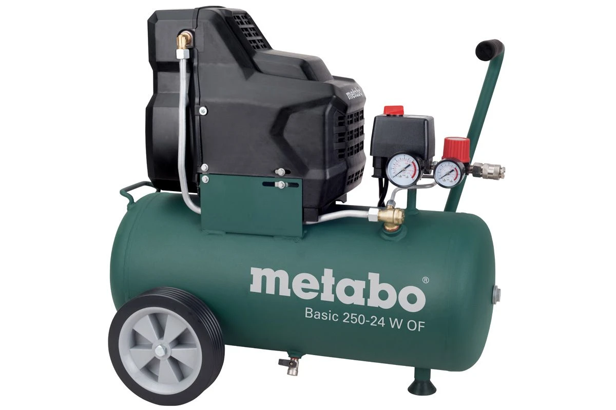 Metabo Basic 250-24 W OF Olievrij Compressor - 1500W - 8 Bar - 24L - 100 L/min - 601532000 3 Metabo Basic 250-24 W OF Olievrij Compressor - 1500W - 8 Bar - 24L - 100 L/min - 601532000
