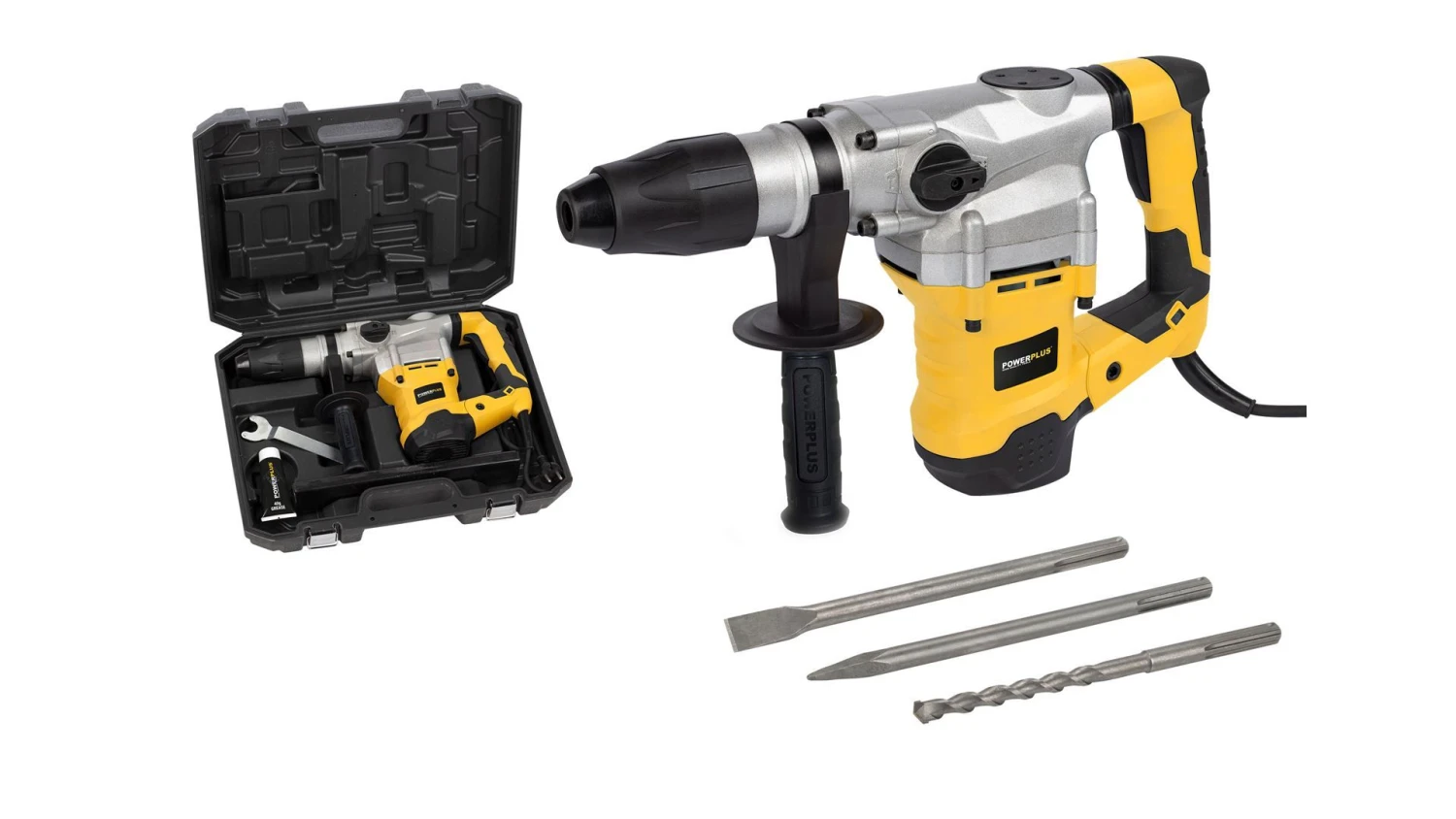 Powerplus POWX1179 Boorhamer In Koffer - 1600W - 9J 4 Powerplus POWX1179 Boorhamer In Koffer - 1600W - 9J - Afbeelding 2