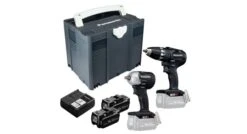 Panasonic EYC232LJ2G 18V Li-Ion Accu Boor-/schroefmachine (EY74A3X) & Slagmoersleutel (EY75A8X) Combiset (2x 5.0Ah Accu) In Systainer