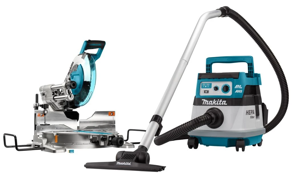 Makita DLX2386UX1 2x18V Li-Ion Accu Combiset Voor Afkorten En Stofzuigen - 260mm - Koolborstelloos 3 Makita DLX2386UX1 2x18V Li-Ion Accu Combiset Voor Afkorten En Stofzuigen - 260mm - Koolborstelloos