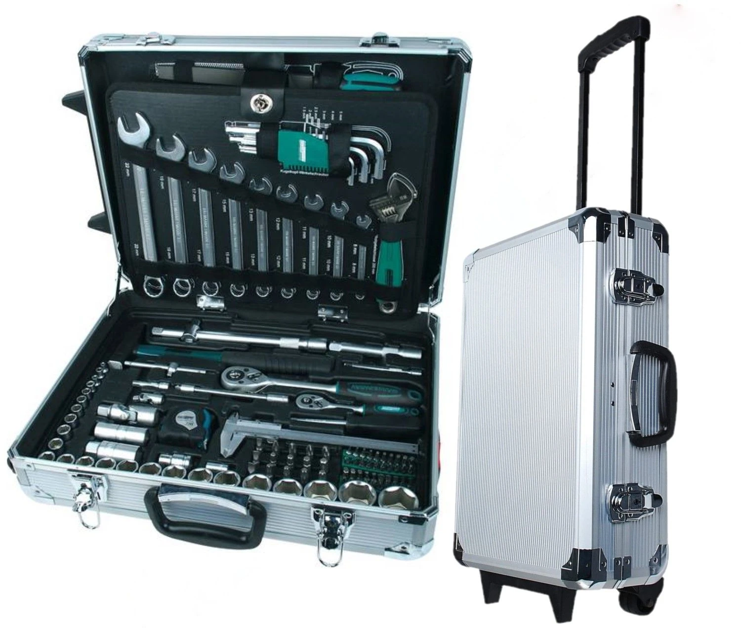 Brüder Mannesmann 29077 Gereedschapset In Trolley - 159-delig 3 Brüder Mannesmann 29077 Gereedschapset In Trolley - 159-delig