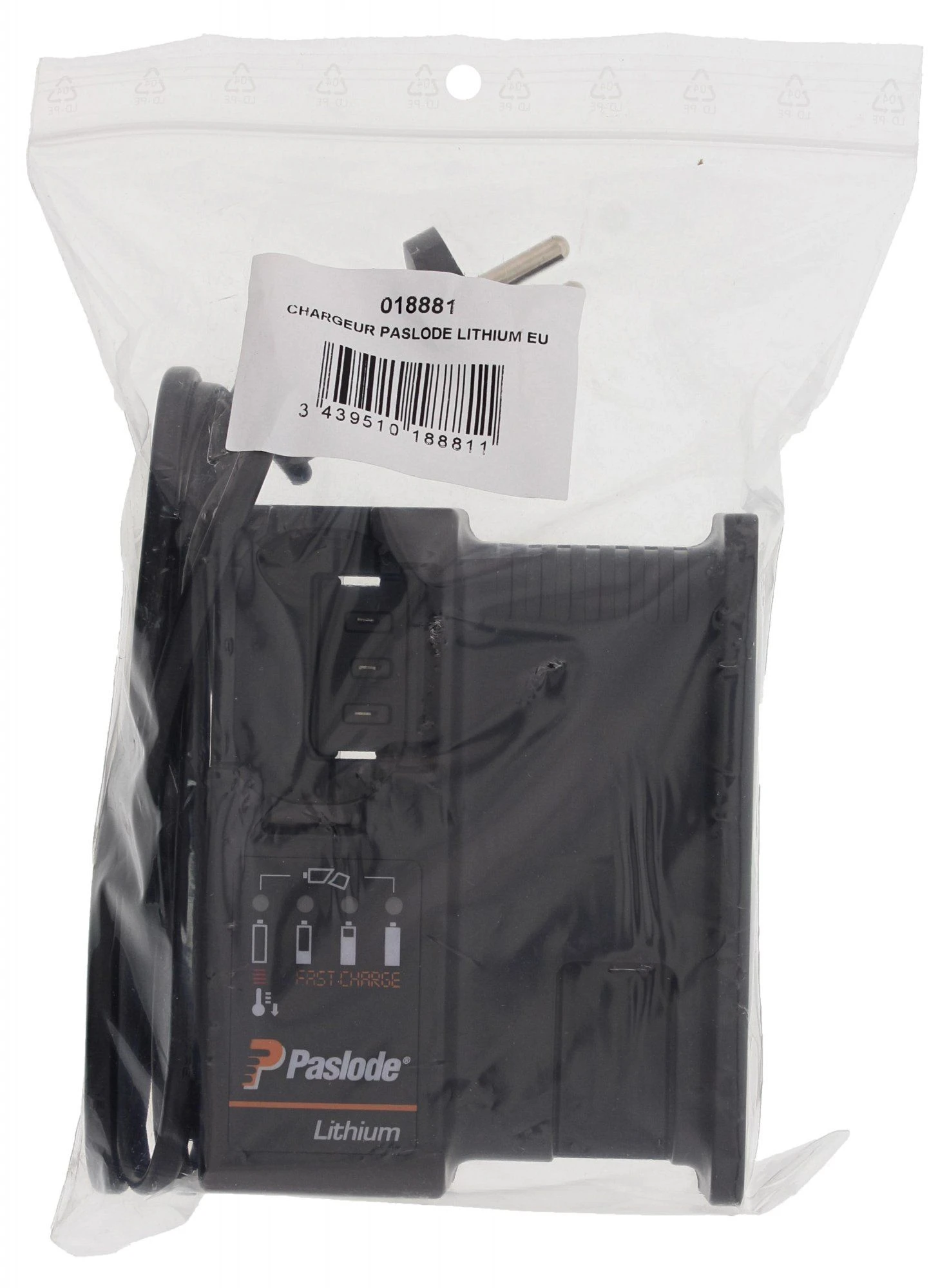 Paslode 018881 Lithium Acculader - Im90Ci / Im90Xi / Ppn50Ci/ Ppn50Xi /Im65-50 / Im45 4 Paslode 018881 Lithium Acculader - Im90Ci / Im90Xi / Ppn50Ci/ Ppn50Xi /Im65-50 / Im45 - Afbeelding 2