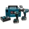 Makita DLX2176TJ 18V Li-Ion Accu Klopboor-/schroefmachine (DHP481) & Slagschroevendraaier (DTD154) Combiset (2x 5.0Ah Accu) In Koffer 1 Makita DLX2176TJ 18V Li-Ion Accu Klopboor-/schroefmachine (DHP481) & Slagschroevendraaier (DTD154) Combiset (2x 5.0Ah Accu) In Koffer -Metabo Winkel 49cef8dc8acdb6ba9f4248ac6e49da3f