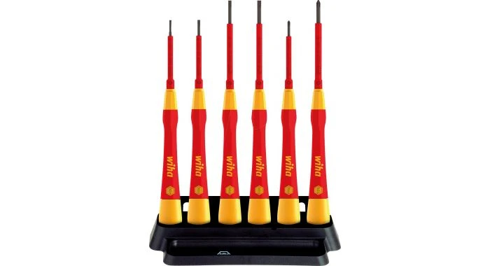Wiha 42989 6-delige FijnSchroevendraaierset PicoFinish Electric Sleufkop Met Houder - 42989 3 Wiha 42989 6-delige FijnSchroevendraaierset PicoFinish Electric Sleufkop Met Houder - 42989