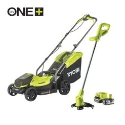 Ryobi ONE+ 18V Li-Ion Accu Grasmaaier & Grastrimmer Kit (4.0Ah Accu) - 5133004451