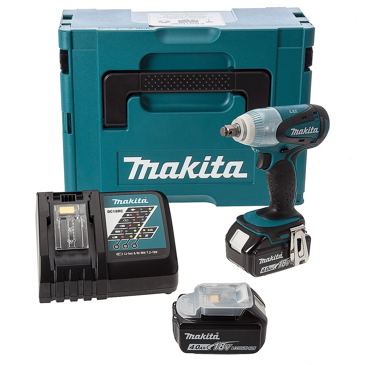 Makita DTW251RMJ 18V Li-Ion Accu Slagmoersleutel Set (2x 4.0Ah Accu) In Mbox - 230Nm - 1/2" 3 Makita DTW251RMJ 18V Li-Ion Accu Slagmoersleutel Set (2x 4.0Ah Accu) In Mbox - 230Nm - 1/2"