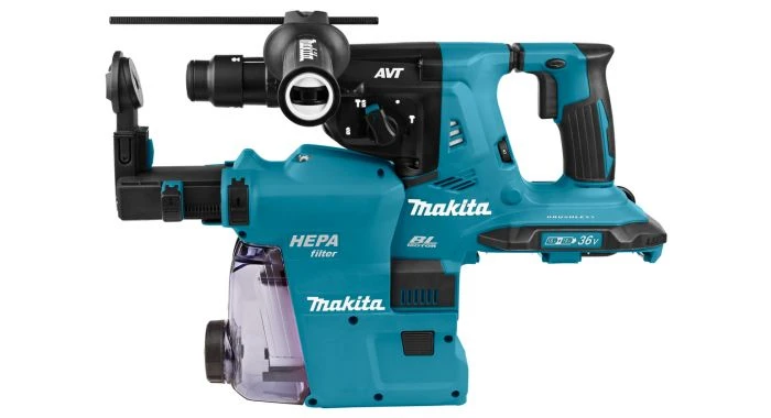 Makita DHR283ZWJU 36V (2x 18V) Li-Ion Accu SDS-plus Combihamer Incl. Stofafzuiging Body In Mbox - 2,9J - Koolborstelloos 3 Makita DHR283ZWJU 36V (2x 18V) Li-Ion Accu SDS-plus Combihamer Incl. Stofafzuiging Body In Mbox - 2,9J - Koolborstelloos