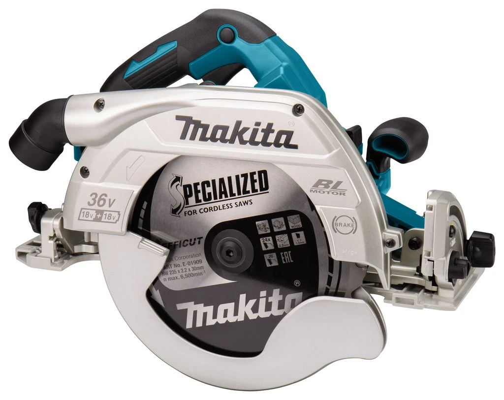 Makita DHS900ZU 36V (2x 18V) Li-Ion Accu Cirkelzaag Body - 235 Mm 6 Makita DHS900ZU 36V (2x 18V) Li-Ion Accu Cirkelzaag Body - 235 Mm - Afbeelding 4