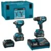 Makita DK0198G201 XGT 40 V Max Li-Ion Accu Boor-/schroefmachine (DF002G) & Slagschroevendraaier (TD003G) Combiset (3x 2.5Ah Accu) In Mbox 2 Makita DK0198G201 XGT 40 V Max Li-Ion Accu Boor-/schroefmachine (DF002G) & Slagschroevendraaier (TD003G) Combiset (3x 2.5Ah Accu) In Mbox -Metabo Winkel 6b21c8e67aa04fe7627e35db6cf668fa