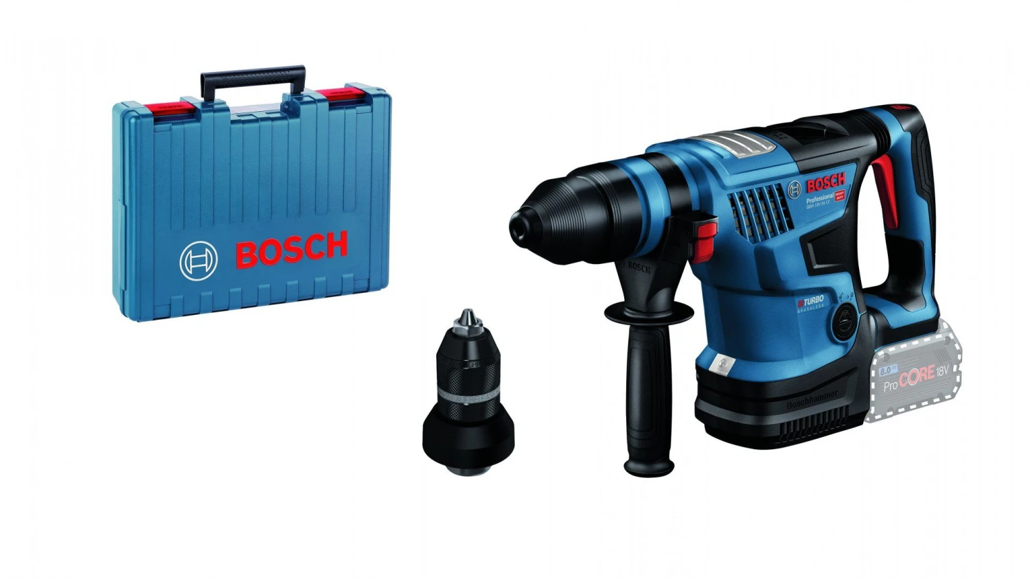 Bosch GBH 18V-34 CF 18V Li-ion Accu BiTurbo Boorhamer Set - 2x ProCORE 18V 8,0 Ah - Koolborstelloos - 0611914002 8 Bosch GBH 18V-34 CF 18V Li-ion Accu BiTurbo Boorhamer Set - 2x ProCORE 18V 8,0 Ah - Koolborstelloos - 0611914002 - Afbeelding 6