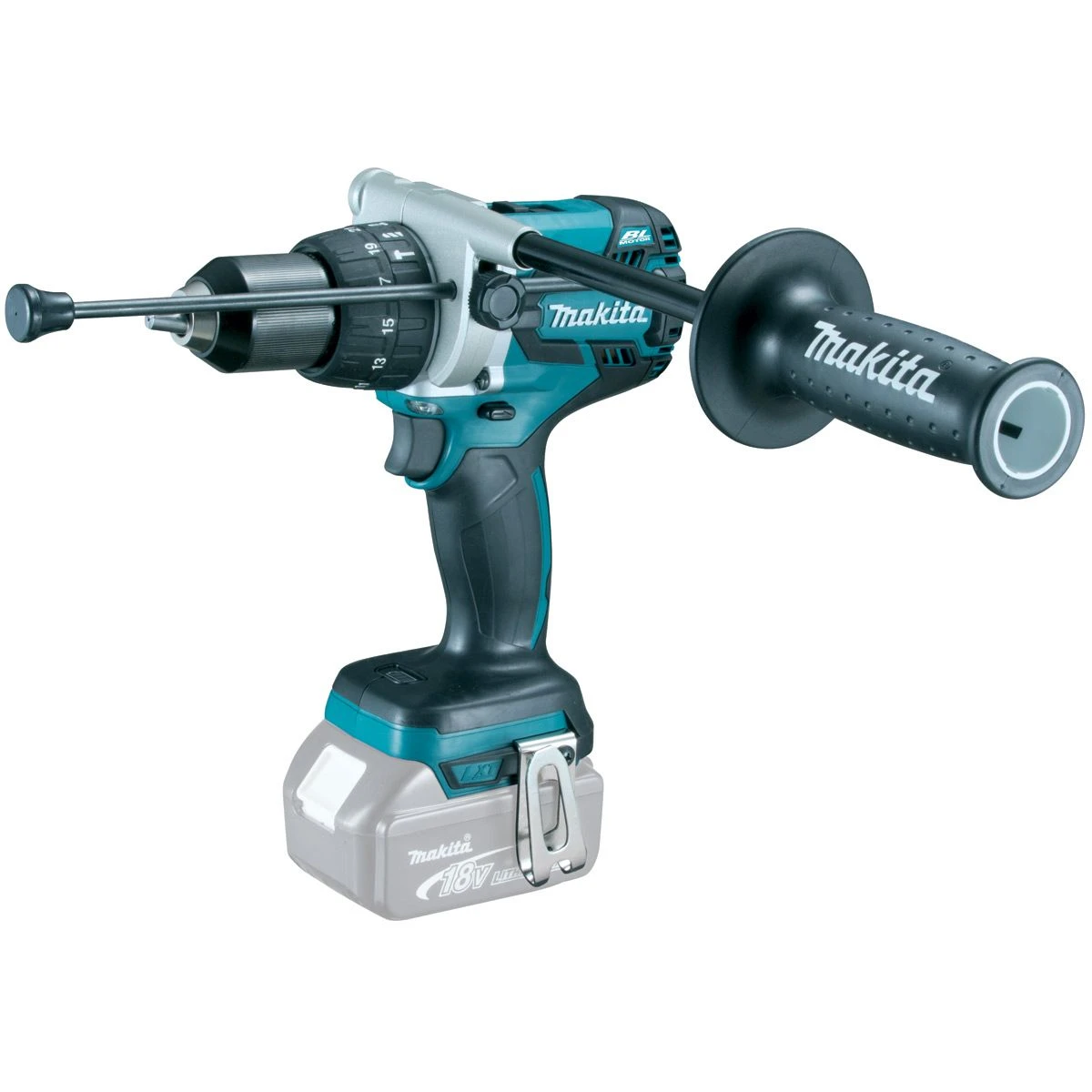 Makita DLX2176TJ 18V Li-Ion Accu Klopboor-/schroefmachine (DHP481) & Slagschroevendraaier (DTD154) Combiset (2x 5.0Ah Accu) In Koffer 4 Makita DLX2176TJ 18V Li-Ion Accu Klopboor-/schroefmachine (DHP481) & Slagschroevendraaier (DTD154) Combiset (2x 5.0Ah Accu) In Koffer - Afbeelding 2
