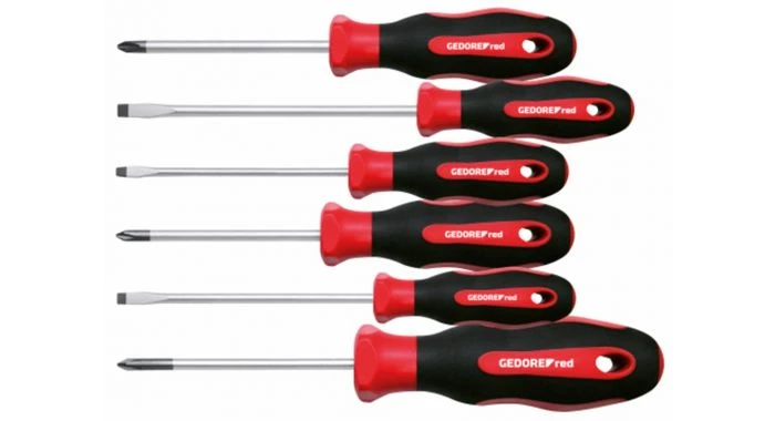 Gedore RED R38002006 6-delige 2C-Schroevendraaierset FL/- Philips 3 Gedore RED R38002006 6-delige 2C-Schroevendraaierset FL/- Philips