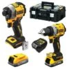 DeWALT DCK2050E2T-QW 18V Li-ion XR GR3 Accu Klopboormachine (DCD805E2T-GB) & Accu Slagschroevendraaier (DCF850E2T-GB) Combiset (2x POWERSTACK) In TSTAK Koffer -Metabo Winkel 947bad1e1a443586fc1d43202052599a