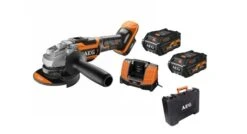 AEG BEWS18-125BLPX-602C 18V Li-Ion Accu Haakse Slijper Set (2x 6,0Ah) In Koffer - 125mm - Koolborstelloos - 4935464422