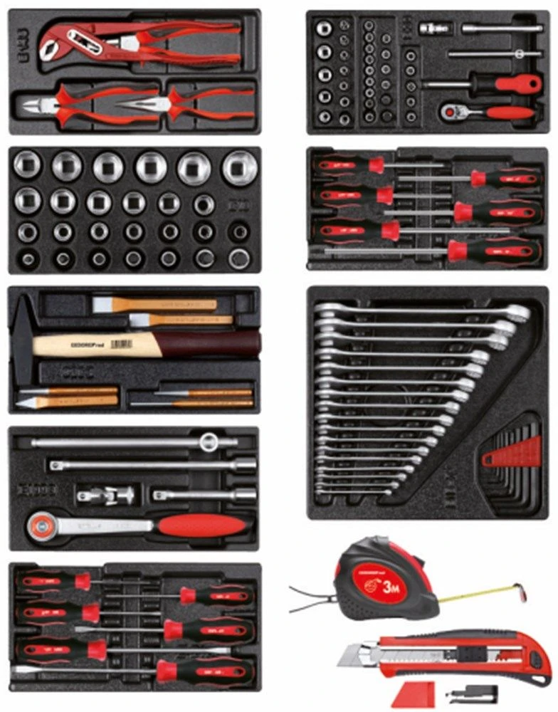 Gedore RED R21560001 119-delige Gereedschapswagen Mechanic - 3301667 4 Gedore RED R21560001 119-delige Gereedschapswagen Mechanic - 3301667 - Afbeelding 2