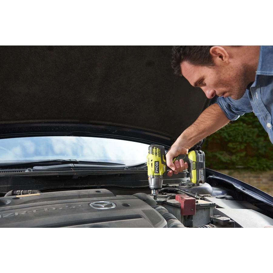 Ryobi R18IW3-0 ONE+ 18V Li-Ion Accu Slagmoersleutel Body - 400Nm - 1/2" - 5133002436 6 Ryobi R18IW3-0 ONE+ 18V Li-Ion Accu Slagmoersleutel Body - 400Nm - 1/2" - 5133002436 - Afbeelding 4