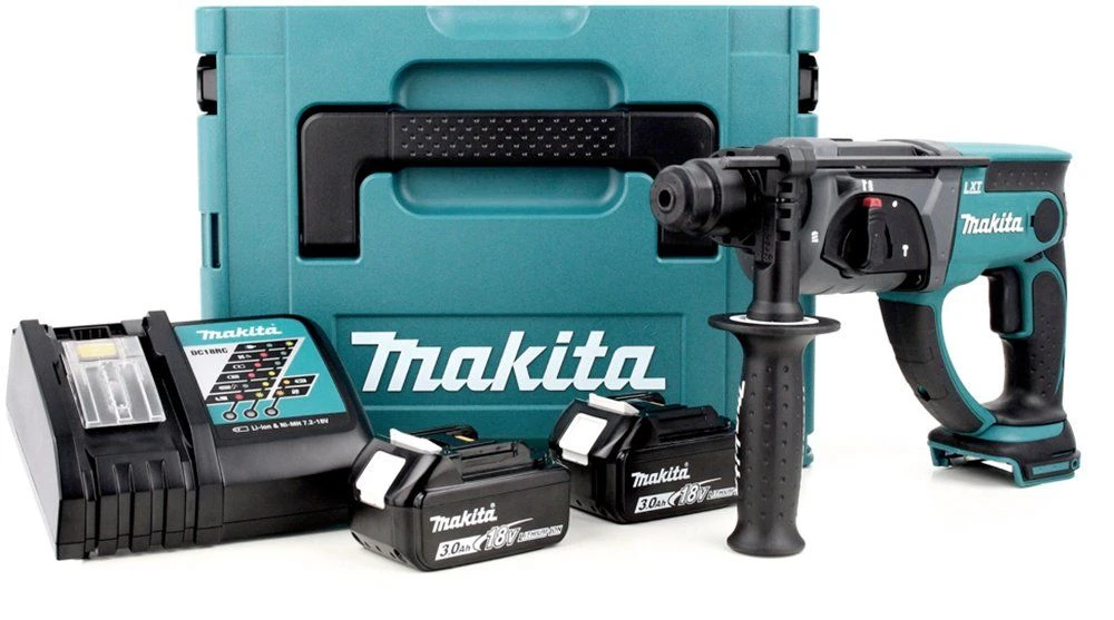 Makita DHR202RFJ 18V Li-Ion Accu SDS-plus Combihamer Set (2x 3.0Ah Accu) In Mbox - 2J 3 Makita DHR202RFJ 18V Li-Ion Accu SDS-plus Combihamer Set (2x 3.0Ah Accu) In Mbox - 2J