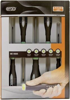 Bahco BE-9885 5-delige ERGO Torx Schroevendraaierset - T10 / T15 / T20 / T25 / T30 -Metabo Winkel bd80c7e6e7a384437d9712f5ecc06158