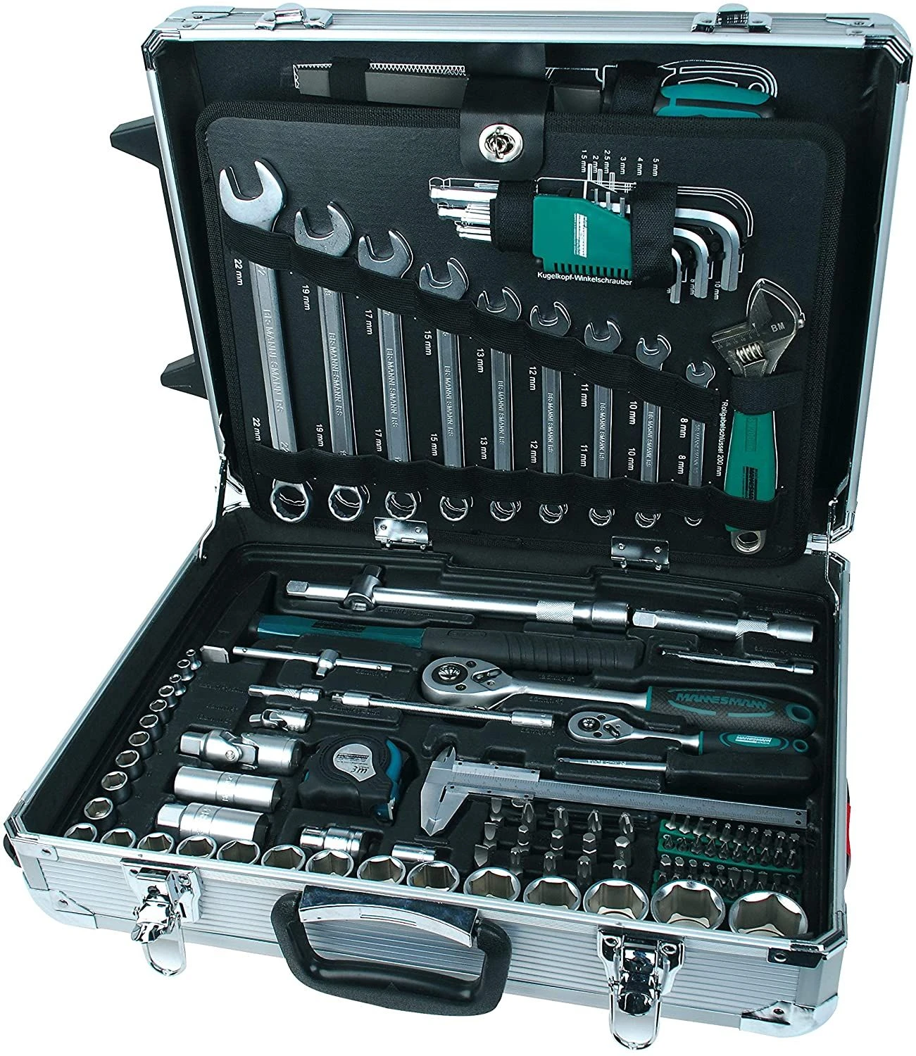 Brüder Mannesmann 29077 Gereedschapset In Trolley - 159-delig 8 Brüder Mannesmann 29077 Gereedschapset In Trolley - 159-delig - Afbeelding 6