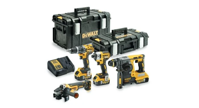 DeWALT DCK422P3 18V Li-ion Accu 4-delige Combiset (3x 5.0Ah Accu) In Toughsystem Koffer 3 DeWALT DCK422P3 18V Li-ion Accu 4-delige Combiset (3x 5.0Ah Accu) In Toughsystem Koffer