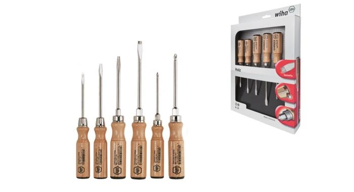 Wiha 162 HK6 SO Hout Sleufkop/ Phillips-Schroevendraaierset - 6 Delig - 07149 3 Wiha 162 HK6 SO Hout Sleufkop/ Phillips-Schroevendraaierset - 6 Delig - 07149