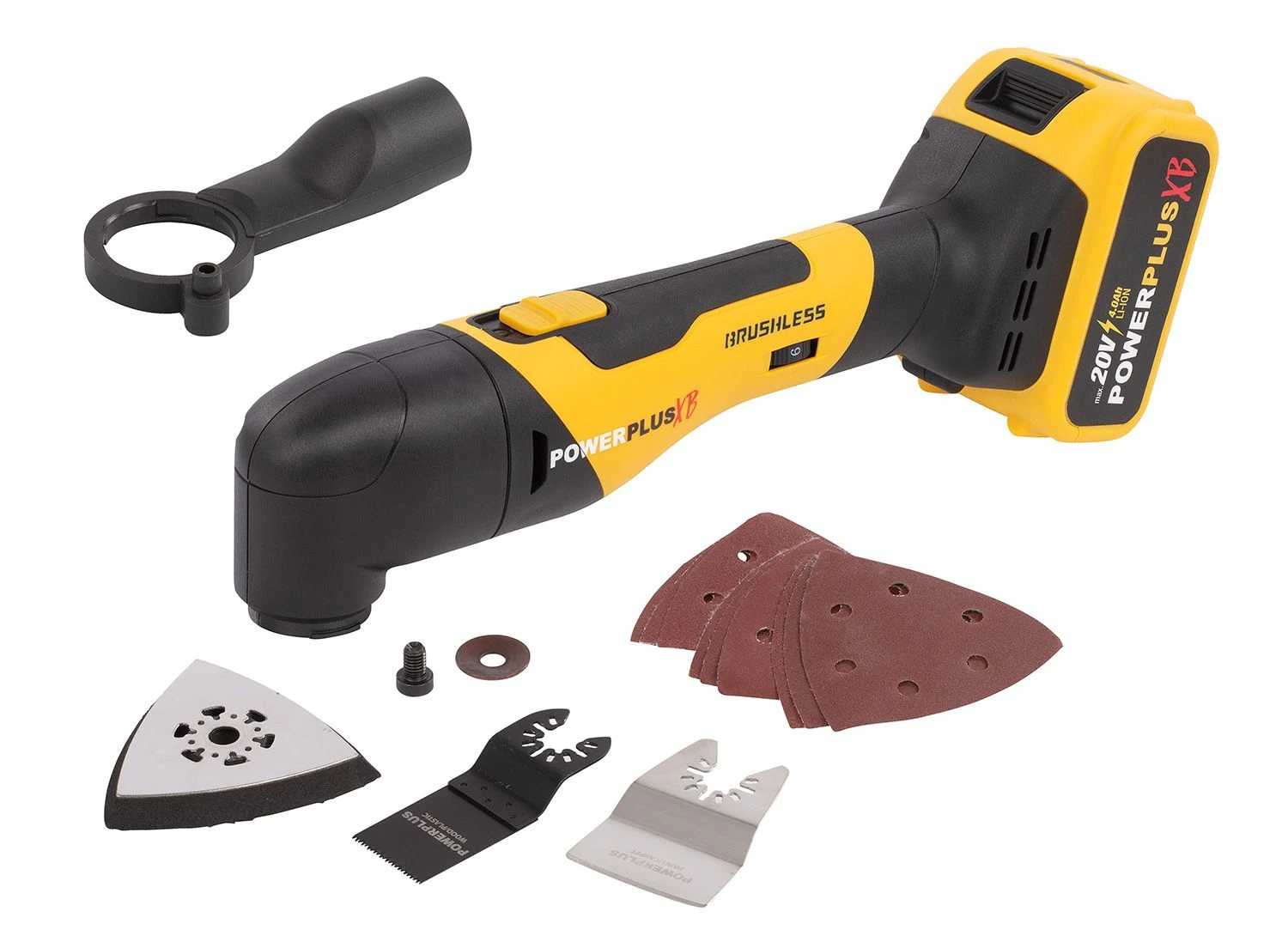 Powerplus POWXBBOX10 20V Accu Combiset (schroef-/boormachine & Multitool) (1x 4,0Ah) In Koffer 5 Powerplus POWXBBOX10 20V Accu Combiset (schroef-/boormachine & Multitool) (1x 4,0Ah) In Koffer - Afbeelding 3