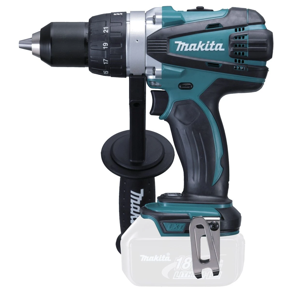 Makita DLX4017 18V Li-Ion Accu 4 Delige Combiset (3x 3.0Ah Accu) In Tas 4 Makita DLX4017 18V Li-Ion Accu 4 Delige Combiset (3x 3.0Ah Accu) In Tas - Afbeelding 2