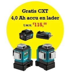 Makita SK700GDX 12V Max Li-Ion Accu Kruislijnlaser Set (1x 4.0Ah) In Tas - Zelfnivellerend - Groen 3x360° - 35m -Metabo Winkel e0082b7956b7004a203becae6fad43f1