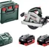 Metabo KS 18 LTX 66 BL 18V Li-ion Accu Cirkelzaag Set (2 X LiHD 8.0 Ah) In MetaBox - Koolborstelloos - 611866810 -Metabo Winkel e22532ae08bcae45a7e5d91362a4a783