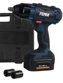 FERM CDM1127 18V Li-Ion Accu Slagmoersleutel Set (1x 4.0Ah Accu) In Koffer - 380Nm - 1/2" -Metabo Winkel efc07ab3eec9e741b6618194d2636281